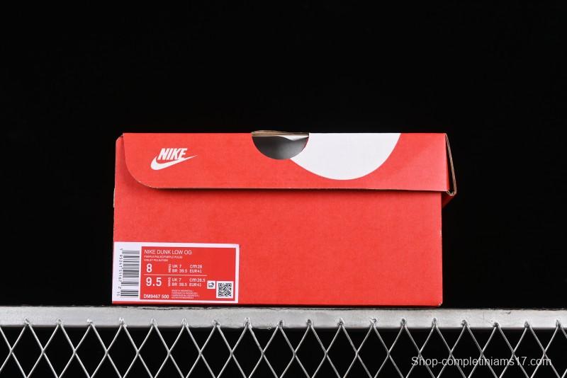 Nike SB Dunk Low Premium White Light Purple Skateboarding Shoes - DM9467-500