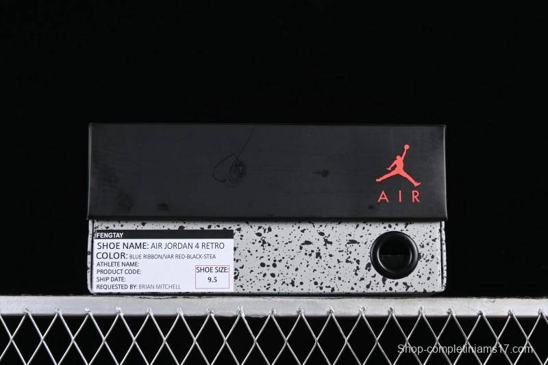 Nike Air Jordan 4 Retro Basketball Shoes with Premium Suede and Eminem Encore Design - AJ4