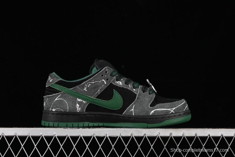 Nike There Skateboards x Nike SB Dunk Low Graffiti Art Style Collaboration SB Low Top Casual Skate Shoes - HF7743-001