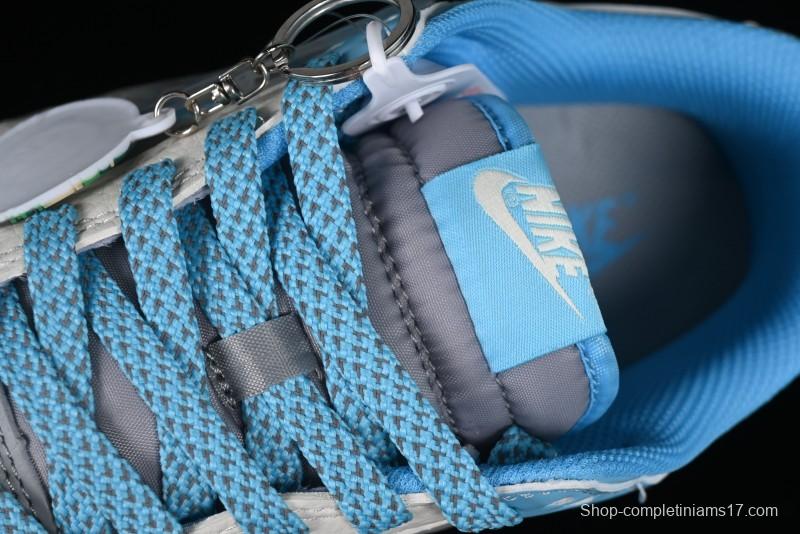 Nike SB Dunk Low BAPE Collaboration - Beige Grey Indigo Anniversary Premium Custom Low-Top Casual Skate Shoes - BB8969-002