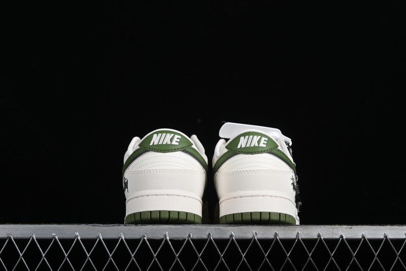 Stussy x Nike SB Dunk Low Anniversary Premium Customized Sneakers - DQ1098-381