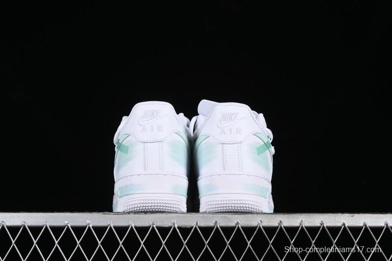 Nike Air Force 1 '07 Low Anime Themed Custom Swoosh Strap Casual Sneakers - ZH0316-023