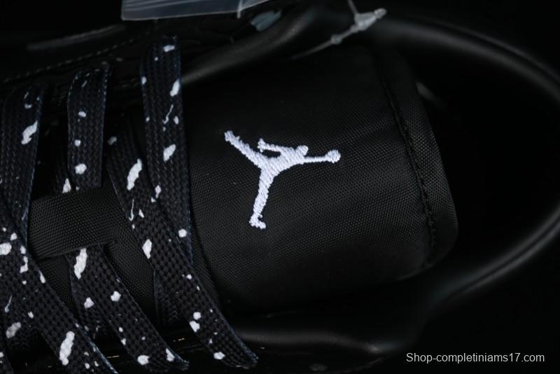 Nike Air Jordan 1 Low "Black Croc" Casual Sneakers with Crocodile-Embossed Leather - HJ7743-010