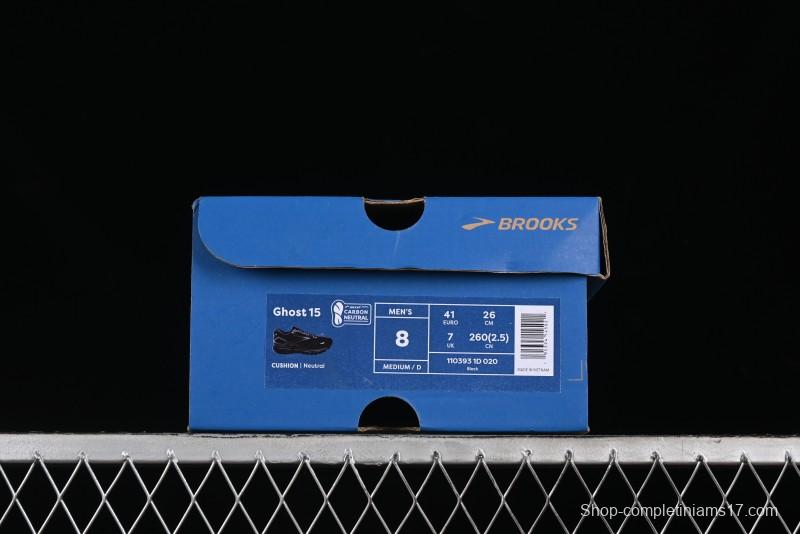 Brooks Ghost 15 Low-Cut Breathable Cushioned Support Running Shoes - 1103931D020