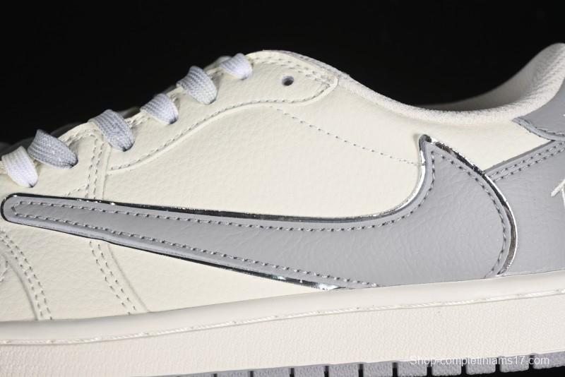 Nike Travis Scott x Fragment Design x Air Jordan 1 Low OG SP AJ1 Collaboration Sneakers - DM7866-021