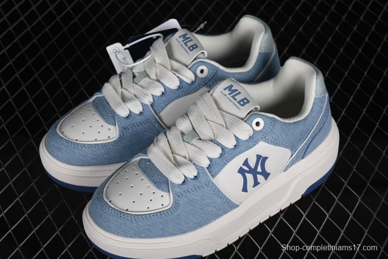 New York Yankees MLB Chunky Liner Denim Basic Platform Sandals - 3ASXCVT4N50BLS