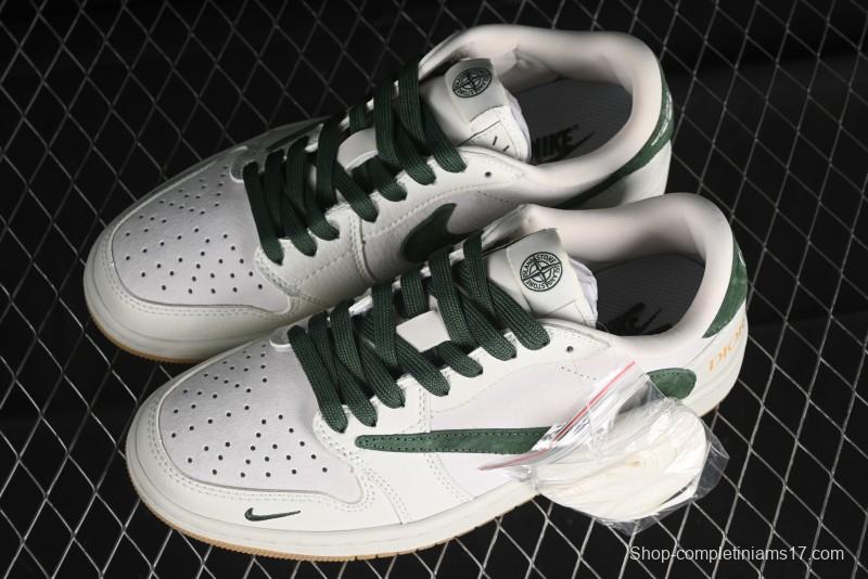 Nike Travis Scott x Fragment Design x Air Jordan 1 Low OG SP AJ1 Sneakers - JH6088-703