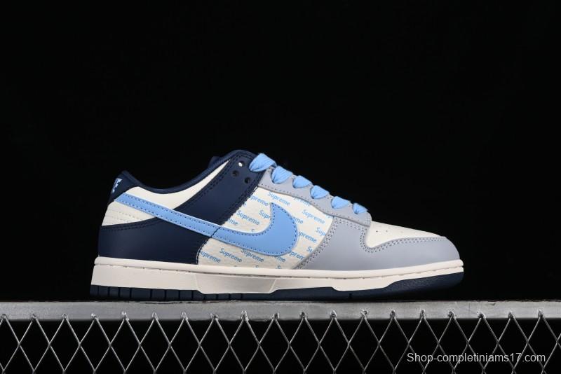 Nike SB Dunk Low Supreme Collaboration - Anniversary Edition High-End Custom Low-Top Casual Skate Shoes - CF3688-009