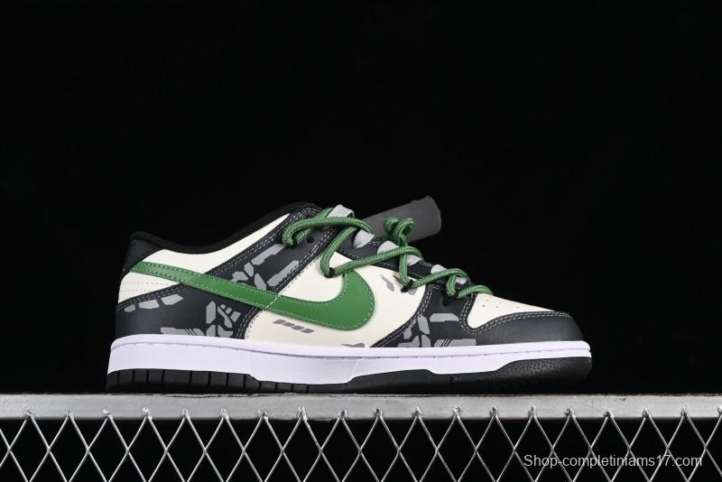 Nike Dunk Low FZBB Mechanical Theme SB Strap Low-Top Casual Sneakers - DD1391-100