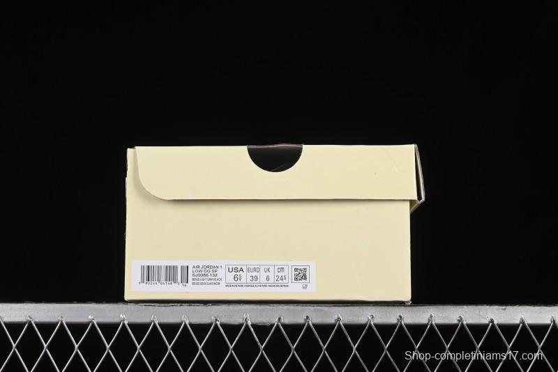 Nike Travis Scott x Fragment Design x Air Jordan 1 Low OG SP AJ1 Supreme Collaboration - SJ0086-132