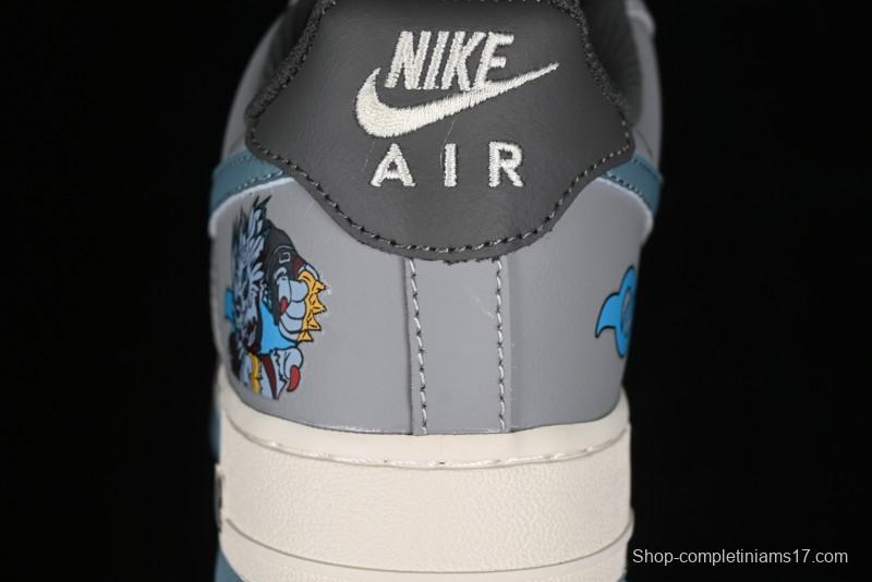 Nike Air Force 1'07 Low "Galuru" Digimon Themed Casual Sneakers - CJ0304-310