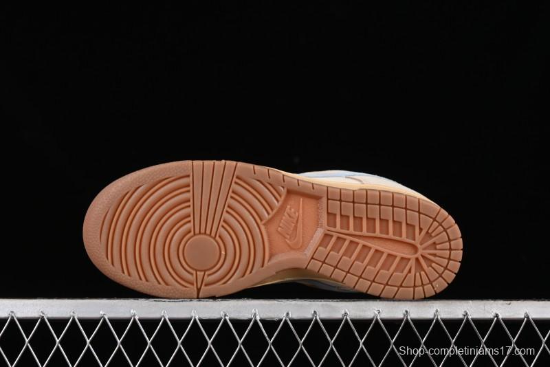 Nike Dunk Low SB Sanddrift Blue Vintage Suede and Light Blue Accent Casual Skate Shoes - HF0106-100