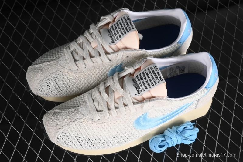 Nike Stussy Roshe Run LD-1000 Comfortable Versatile Non-Slip Durable Waffle Low-Top Casual Running Shoes - FQ5369-001