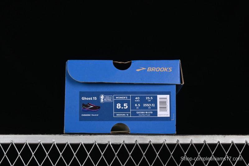 Brooks Ghost 15 Running Shoes with DNA LOFT V2 Cushioning and Breathable Air Mesh - 1203801B079