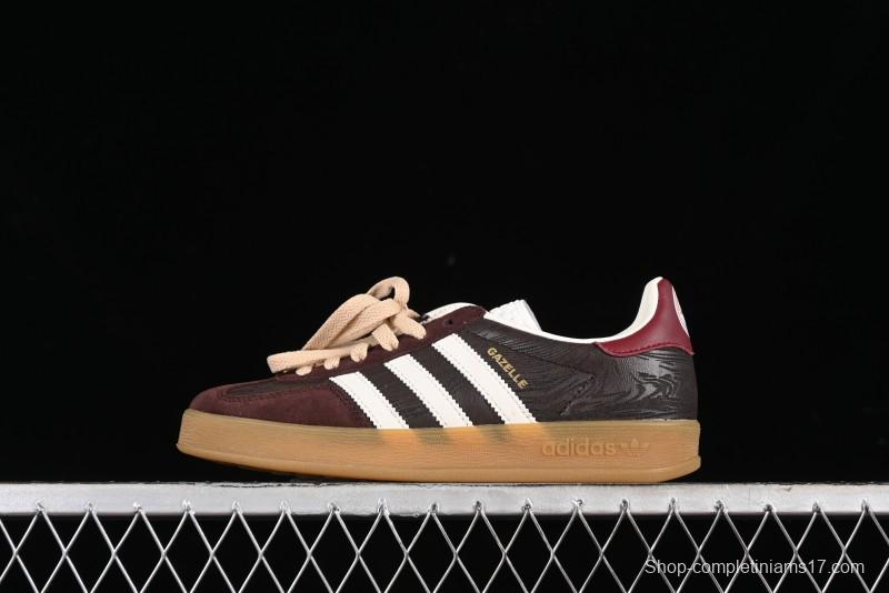 Adidas Originals Gazelle Indoor Retro Casual Slip-Resistant Wear-Resistant Low-Top Sneakers - JP5671