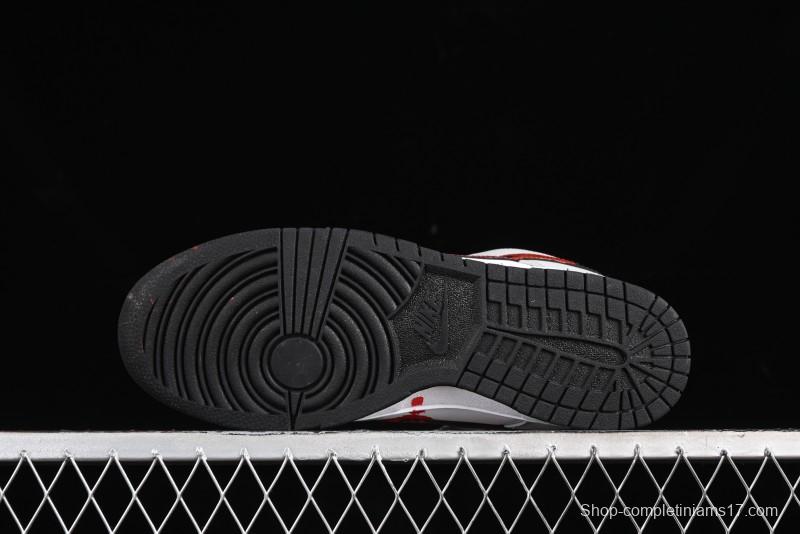 Nike SB Dunk Low Casual Skate Shoes - Anniversary Custom Edition in White/Grey/Black - LW1818-103