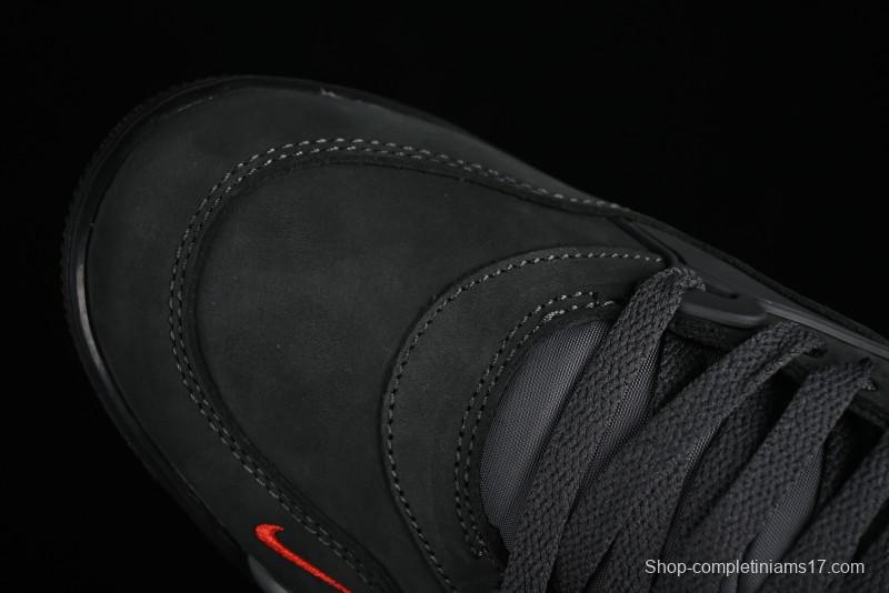 Nike Air Jordan 4 Remastered Retro Sneakers with Suede and Textile Upper - HF4334-004