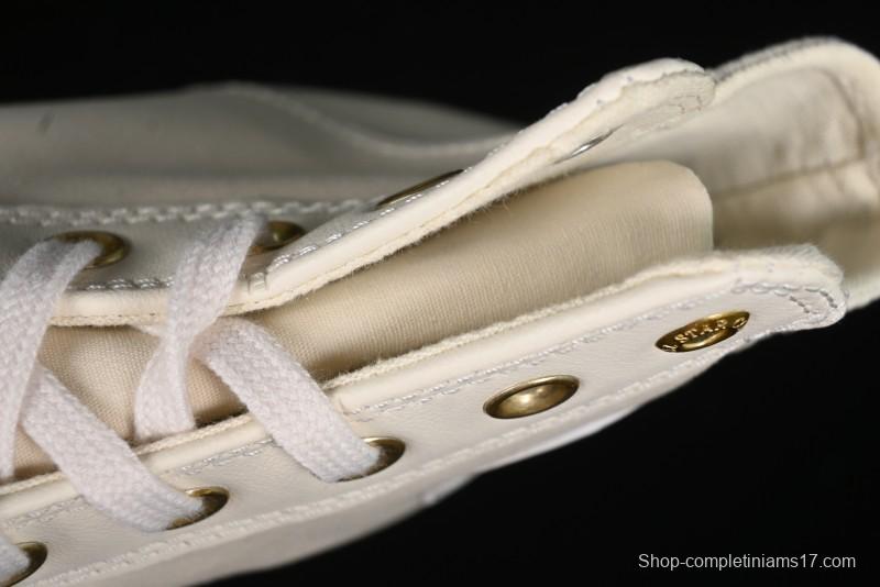 Converse Chuck 70s High Top Casual Sneakers with Cream Cloud and Gold Accents - A08232C