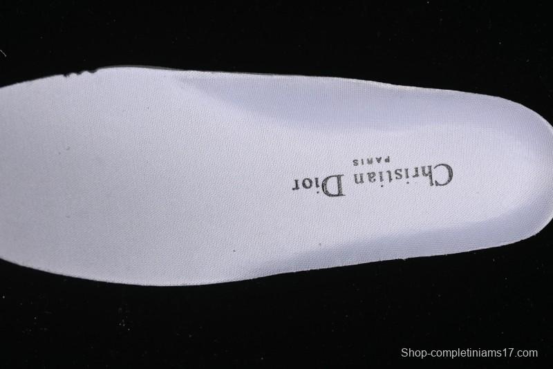 Dior Chrono Round Toe Lace-Up Lifestyle Casual Running Sneakers - 6865 BLACK WHITE