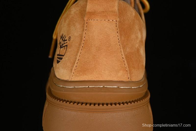 Timberland Low-Top Casual Shoes for Men - 24SS Autumn Collection with Oil-Resistant Italian Leather & Anti-Slip Rubber Outsole - TB73535YELLOW