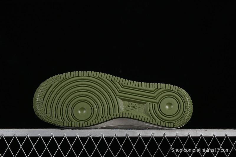 Nike Air Force 1 '07 Low Gucci Collaboration - Beige Green Linen Casual Sneakers - XZ3398-588