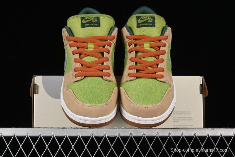 Nike SB Dunk Low Casual Skate Shoes with Escargot-Inspired Vanilla Garlic Butter Colorway - FQ7585-200