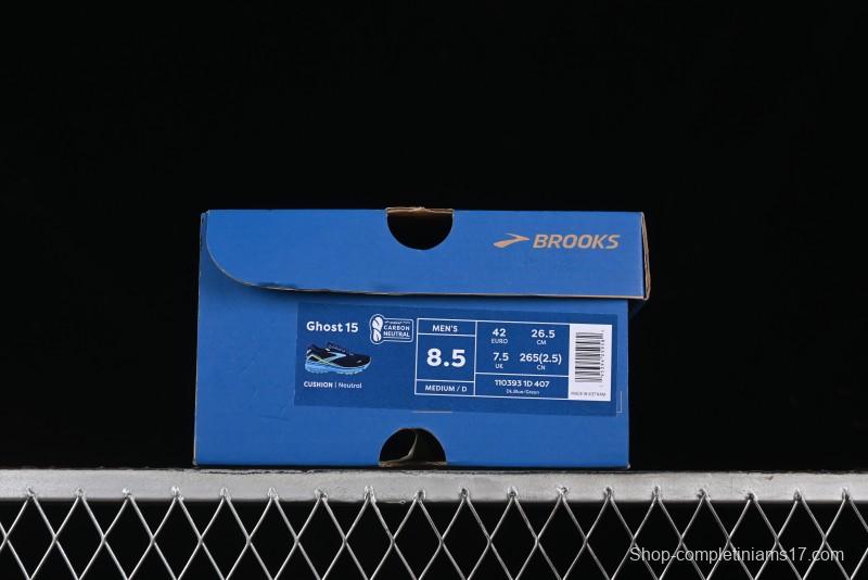 Brooks Ghost 15 Low-Cut Breathable Cushioned Support Running Shoes - 1103931D407