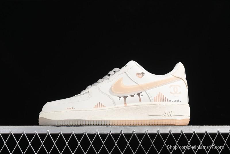 Nike Air Force 1 '07 Low Heart "Rate Beating" Casual Sneakers - CW1574-708