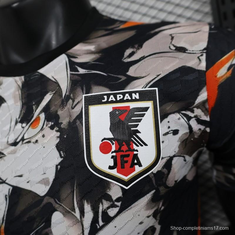 Player Version 2025 Japan White with Abstract Ink Splash Jersey