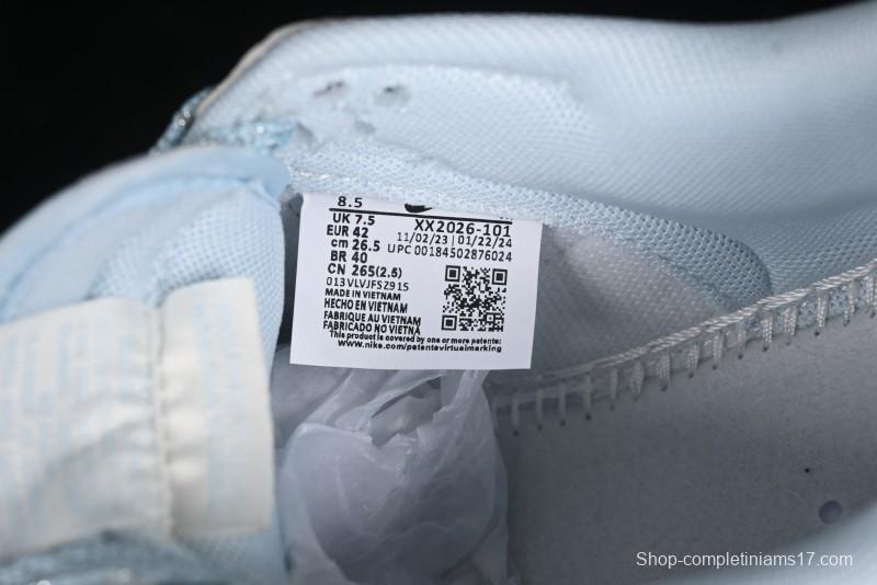 Nike SB Dunk Low Stussy Collaboration - Double Swoosh Ice Blue Anniversary Custom Low-Top Casual Skate Shoes - XX2026-101