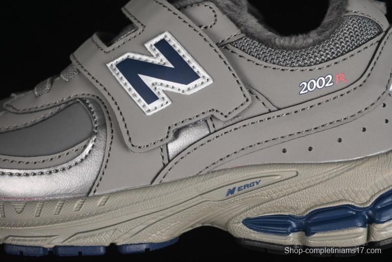 New Balance 2002R Series Hook & Loop Kids Shoes with Fleece Lining - PV2002RA