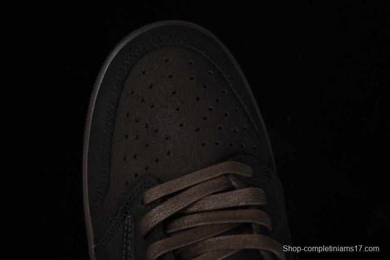 Nike Travis Scott x Air Jordan 1 Low OG AJ1 Collaboration Reverse Swoosh Sneakers - DM7866-202
