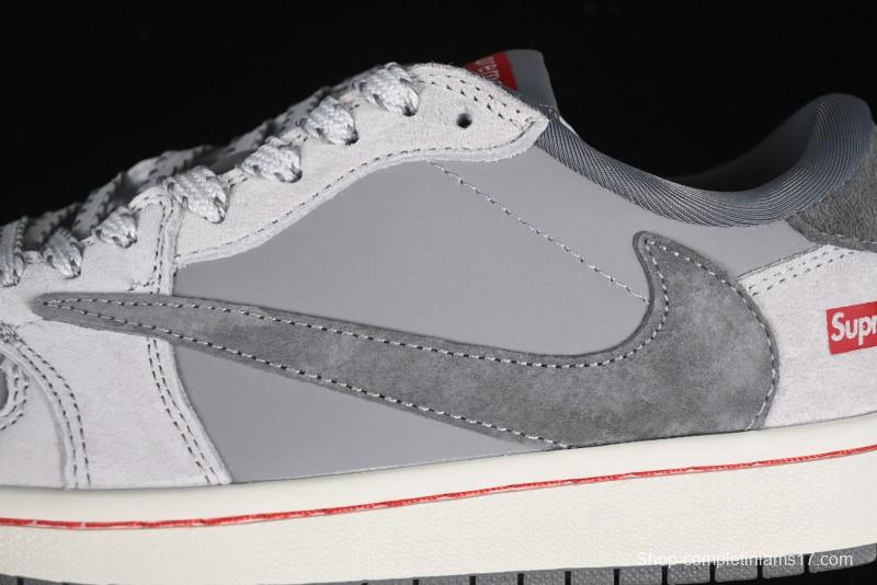Nike Travis Scott x Fragment Design x Air Jordan 1 Low OG SP AJ1 Supreme Collaboration - JH6089-005
