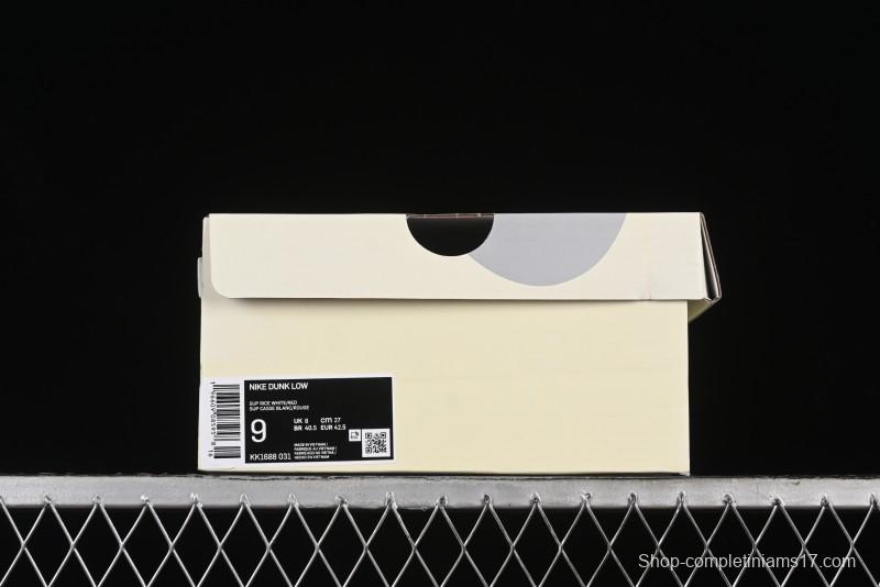 Nike SB Dunk Low Supreme Collaboration Anniversary Customized Low-Top Casual Sneakers - KK1688-031