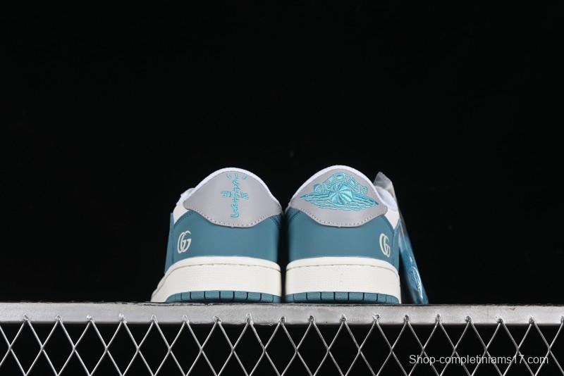 Nike Travis Scott x Fragment Design x Air Jordan 1 Low OG SP AJ1 Retro Sneakers - LJ5188-022