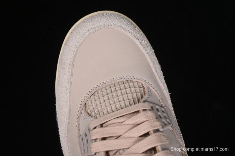 Nike A Ma Maniere x Air Jordan 4 Retro "Fossil Stone" Sneakers - FZ4810-200