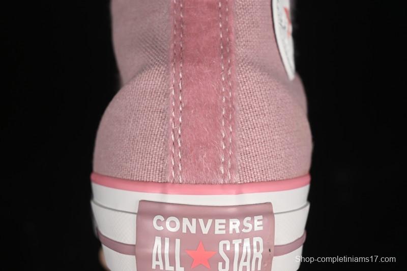 Converse Zoo Happy Pets Series High-Top Casual Sneakers with Plush Lining for Autumn Winter - A12769C