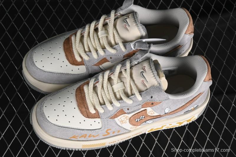 Nike Kaws x Air Force 1 '07 Low Custom Casual Sneakers - CW6688-806