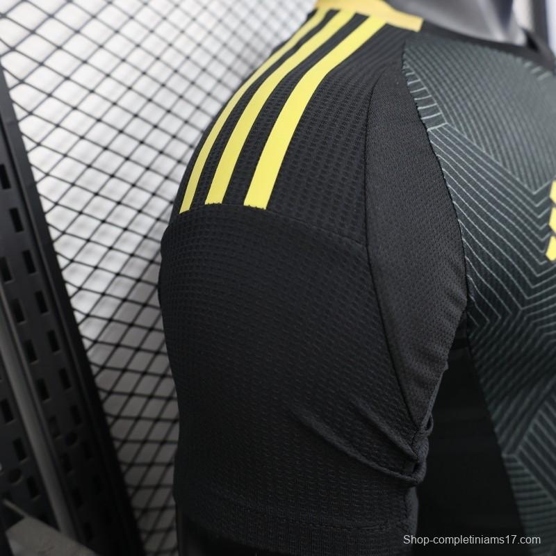 Player Version 25/26 Al-Ahli Saudi FC Black with Geometric Pattern Jersey