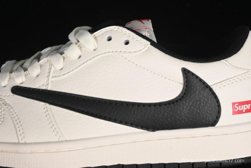 Nike Travis Scott x Fragment Design x Air Jordan 1 Low OG SP AJ1 Supreme Collaboration - LJ5188-023