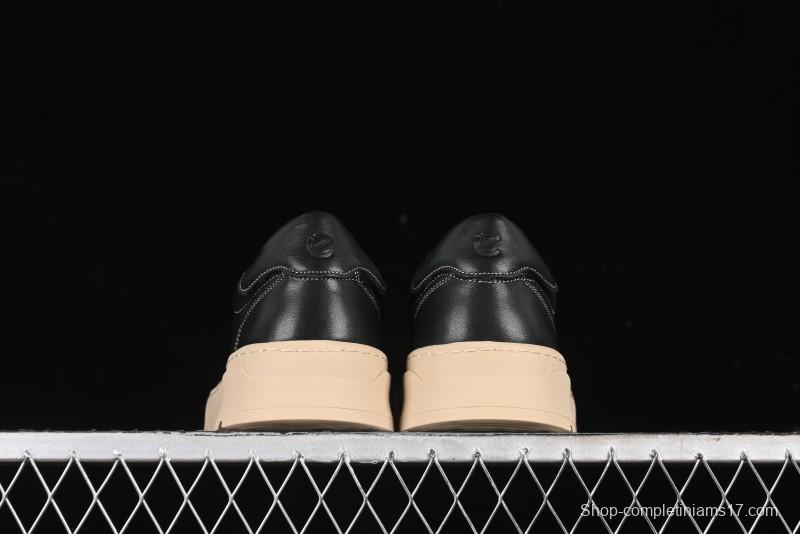 Ecco Street Light Series Autumn Height-Increasing Round-Toe Versatile Casual White Sneakers - 63311901001