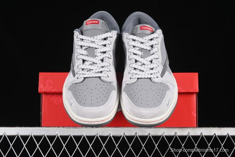 Nike Travis Scott x Fragment Design x Air Jordan 1 Low OG SP AJ1 Supreme Collaboration - JH6089-005