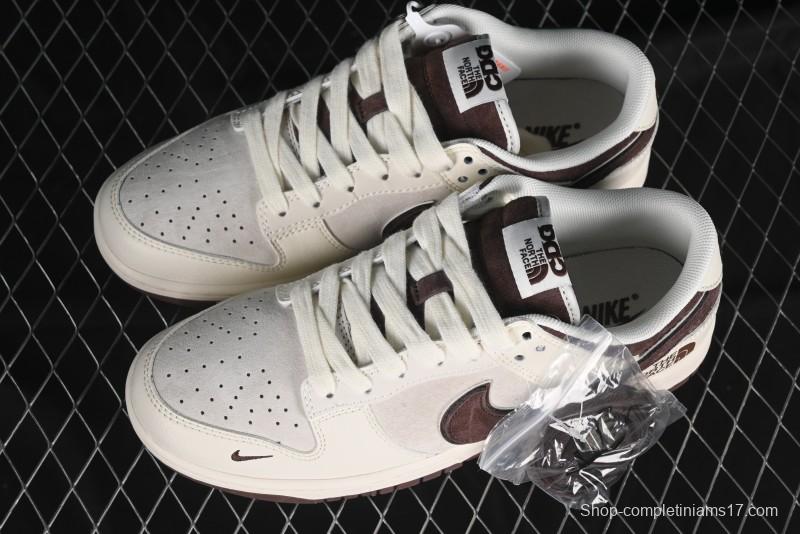 Nike SB Dunk Low The North Face Collaboration Anniversary Edition Premium Custom Low-Top Casual Skate Shoes - DQ1098-515