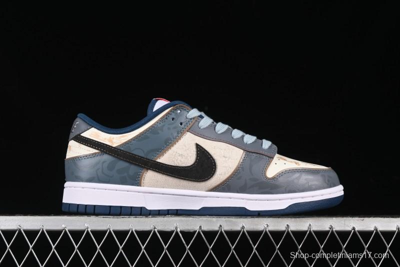 Nike Dunk Low Panda Prank Nautical Era Exploration Wave Low Top Casual Sneakers - DD1391-400