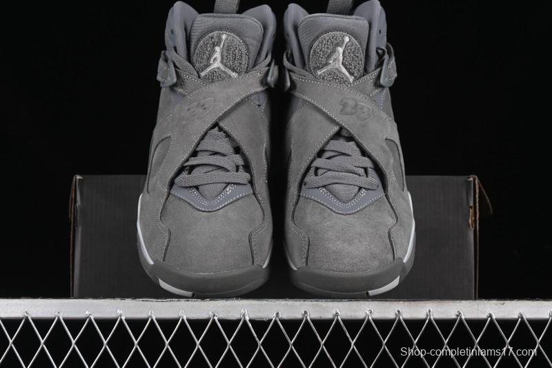 Nike Air Jordan 8 Retro "Cool Grey" Basketball Shoes - 305381-014