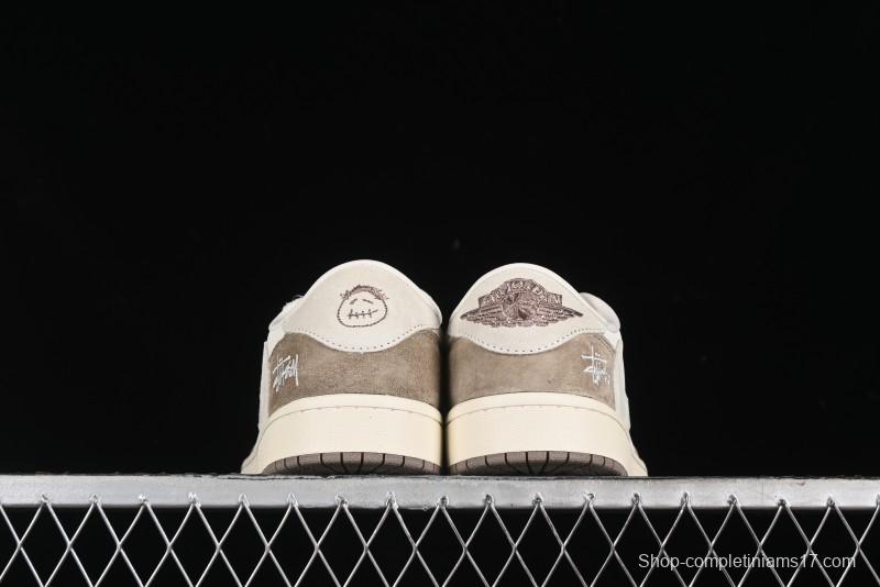 Nike Travis Scott x Fragment Design x Air Jordan 1 Low OG SP AJ1 Retro Sneakers - JH6089-001