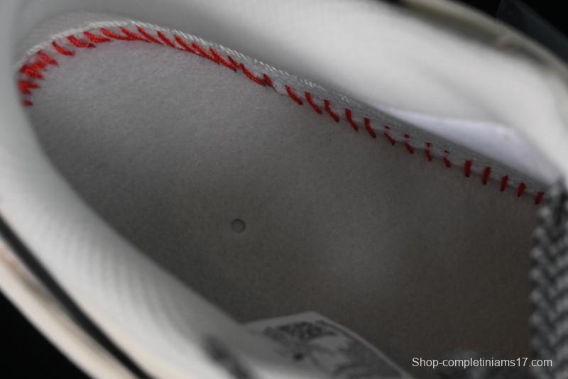 Nike Air Force 1 '07 Low Supreme Collaboration - Red Stitch Grey Sole Casual Sneakers - SJ1198-600