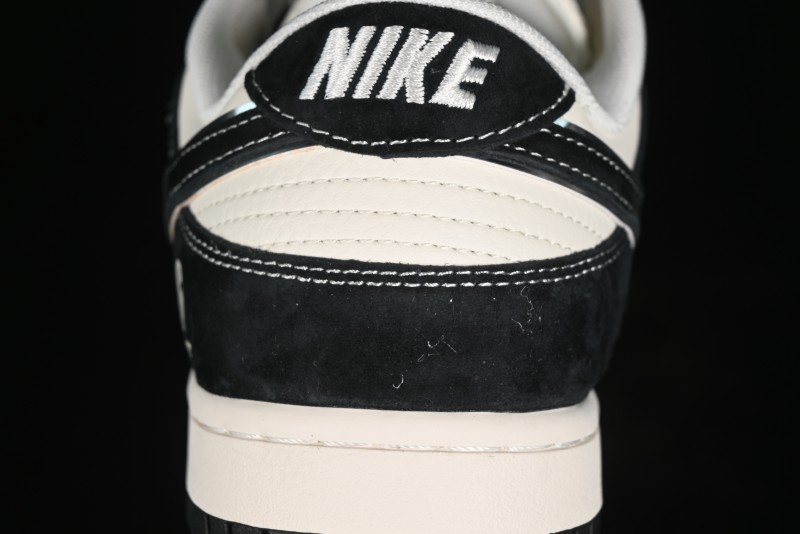 Nike SB Dunk Low Carhartt Collaboration - Off White Black Swoosh Anniversary Custom Low-Top Casual Skate Shoes - SJ1089-005