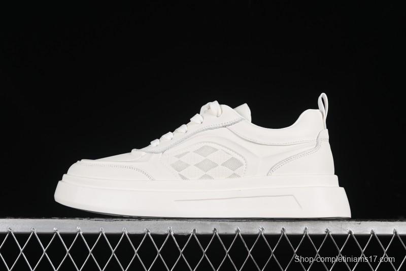 ECCO Street ACE Series Autumn New Retro Fashion Casual Leather Platform Sneakers - 63336101002