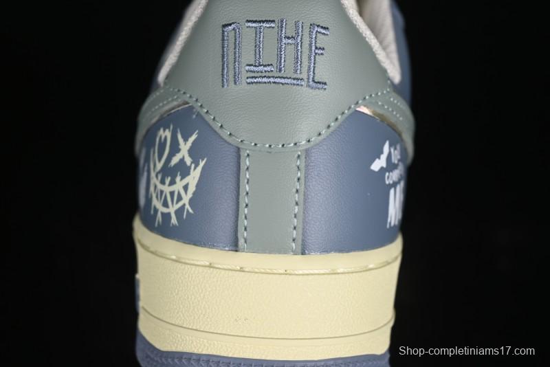 Nike Air Force 1 Low "Ghost Fire Clown" Halloween Themed Casual Sneakers - XL2321-333